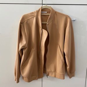 ZARA tan bomber jacket (small)